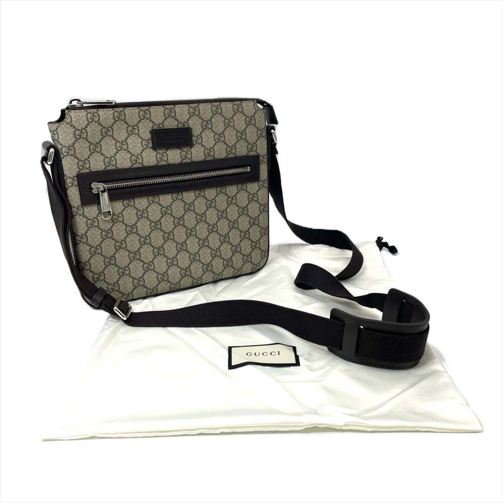 GUCCI Brown Canvas Shoulder Bag - Picture 8 of 9